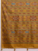 Gulabi Heritage Charm-Slate Gold Heritage Saree