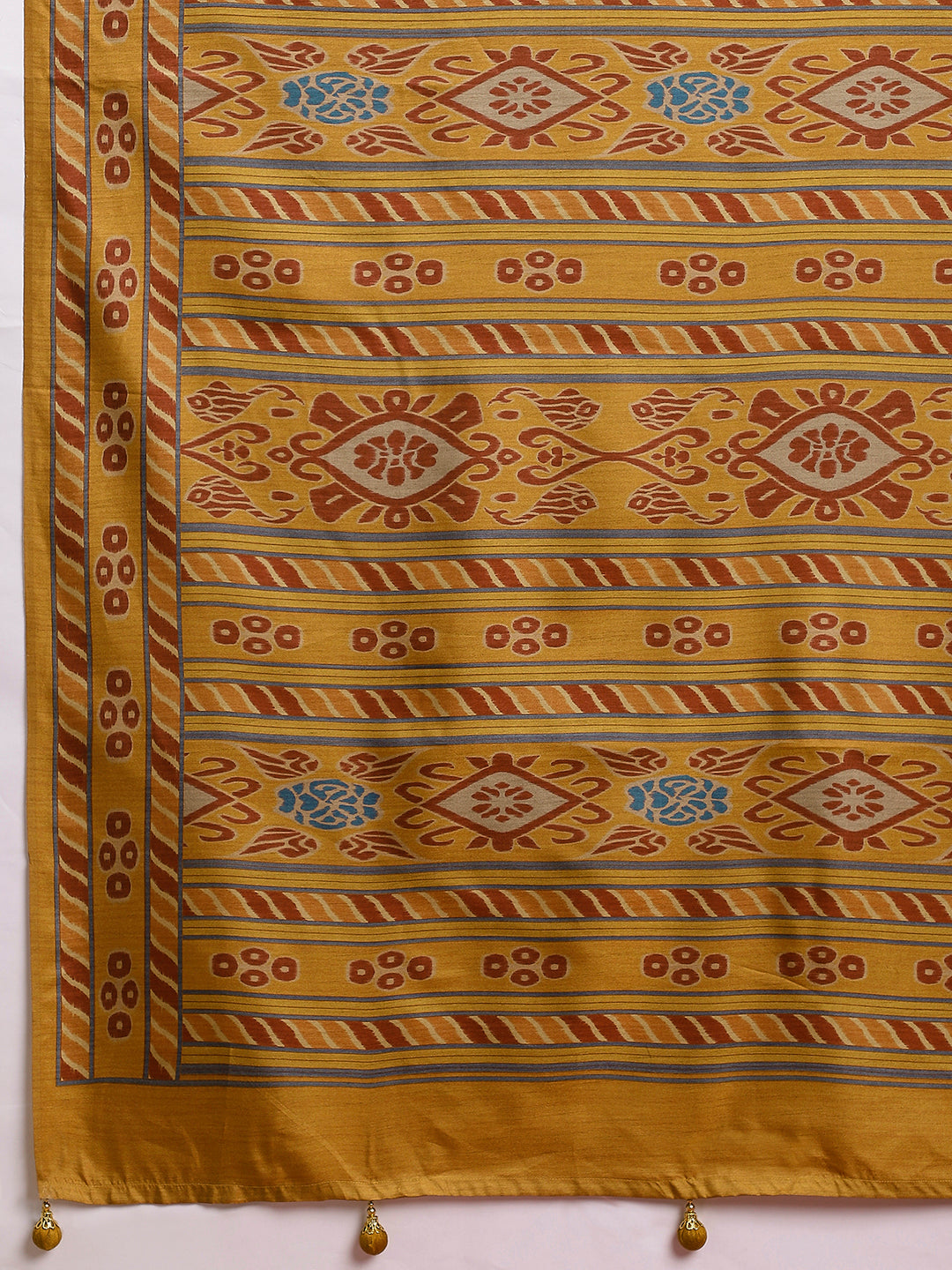 Gulabi Heritage Charm-Slate Gold Heritage Saree