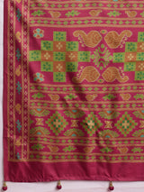 Gulabi Emerald Royale-Parrot Green Heritage Saree
