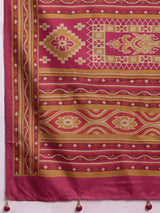 Gulabi Emerald Charm-Jade Pink Heritage Weave