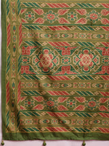 Gulabi Meadow Weave-Peach Meadow Heritage Saree