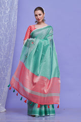 ZARI MAHAL-Pairs beautifully with oxidized or silver jewelry for a complete ethnic look