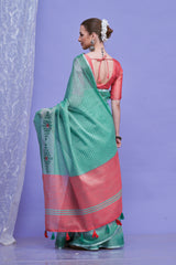 ZARI MAHAL-Pairs beautifully with oxidized or silver jewelry for a complete ethnic look
