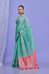 ZARI MAHAL-Pairs beautifully with oxidized or silver jewelry for a complete ethnic look