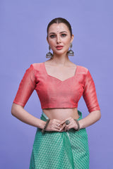 ZARI MAHAL-Pairs beautifully with oxidized or silver jewelry for a complete ethnic look