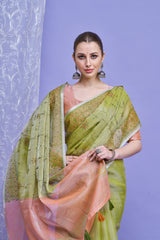 ZARI MAHAL-Rich zari detailing adds a festive and graceful touch